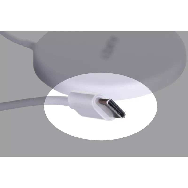 AUEKY Aircore Magnetic LC-A1 juhtmevaba magnetlaadija QI USB-C 15 W valge