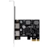 EXSYS 2-Pordiga USB 3.2 Gen 1 PCIe-kaart 3A Renesas