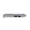 EXSYS 2-Pordiga USB 3.2 Gen 1 PCIe-kaart 3A Renesas