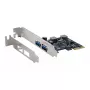 EXSYS 2-Pordiga USB 3.2 Gen 1 PCIe-kaart 3A Renesas