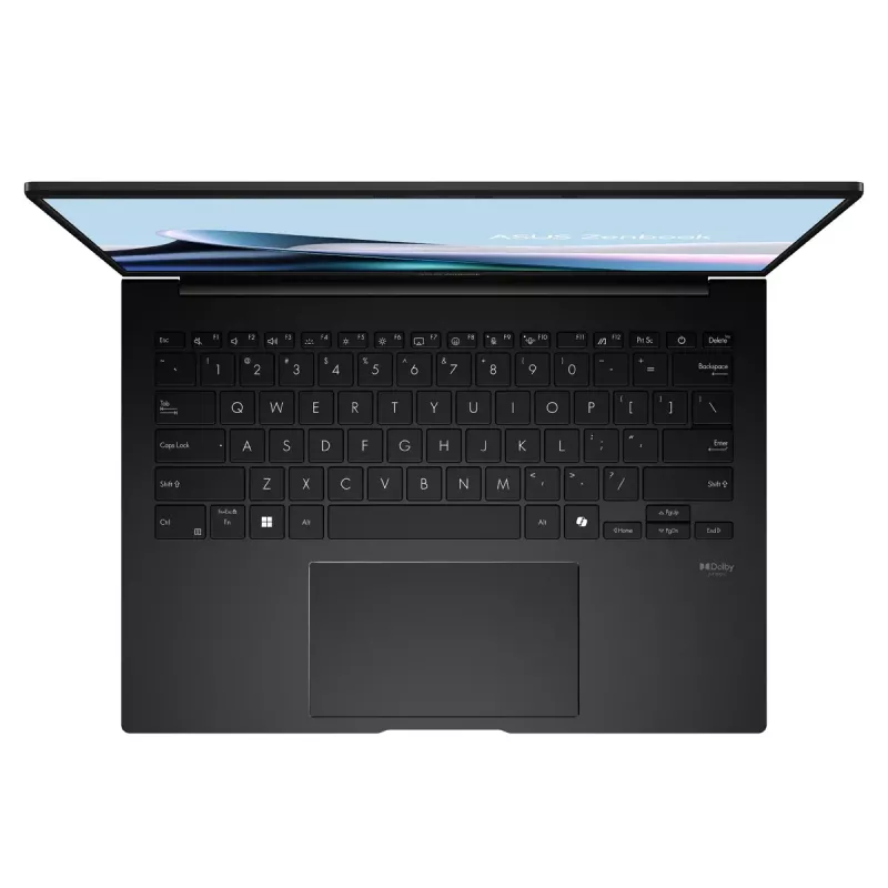 Sülearvuti ASUS Zenbook 14 OLED UM3406KA-WS79T — 14-tolline WUXGA puutetundlik ekraan, AMD Ryzen AI 7 350 2 GHz, 32 GB LPDDR5x, 1 TB SSD, Windows 11 Home, Must