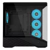 Mini-torniga arvutikorpus Lian Li Vector V100R MINI — Mini-ITX/Mikro-ATX, karastatud klaas, 3×120 mm külg- + 1×120 mm tagaventilaator, 2× 2,5-tollist + 1× 3,5-tollist pesa, must