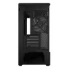 Mini-torniga arvutikorpus Lian Li Vector V100R MINI — Mini-ITX/Mikro-ATX, karastatud klaas, 3×120 mm külg- + 1×120 mm tagaventilaator, 2× 2,5-tollist + 1× 3,5-tollist pesa, must