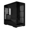 Mini-torniga arvutikorpus Lian Li Vector V100R MINI — Mini-ITX/Mikro-ATX, karastatud klaas, 3×120 mm külg- + 1×120 mm tagaventilaator, 2× 2,5-tollist + 1× 3,5-tollist pesa, must