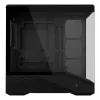 Mini-torniga arvutikorpus Lian Li Vector V100R MINI — Mini-ITX/Mikro-ATX, karastatud klaas, 3×120 mm külg- + 1×120 mm tagaventilaator, 2× 2,5-tollist + 1× 3,5-tollist pesa, must
