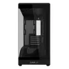 Mini-torniga arvutikorpus Lian Li Vector V100R MINI — Mini-ITX/Mikro-ATX, karastatud klaas, 3×120 mm külg- + 1×120 mm tagaventilaator, 2× 2,5-tollist + 1× 3,5-tollist pesa, must