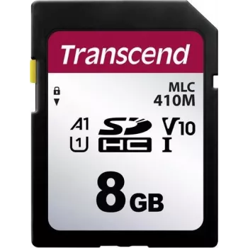 Transcend 410M - Välkmälukaart - 8 GB - A1 / Video Class V10 / UHS-I U1 / Class10 - microSDHC UHS-I (TS8GSDC410M)