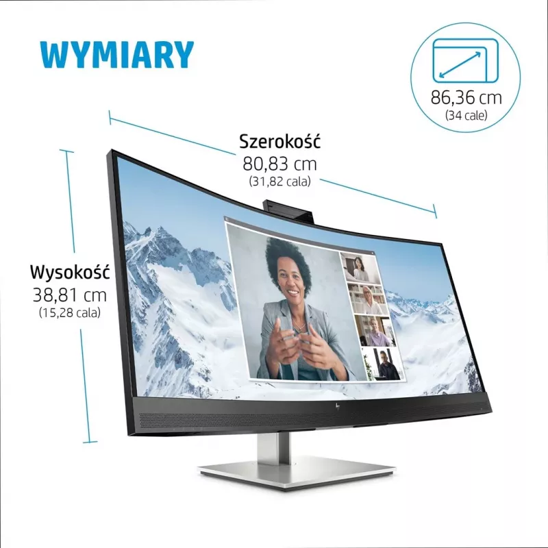 Monitor HP E34m G4 34 tolli Wide Quad HD 3440 x 1440 pikslit