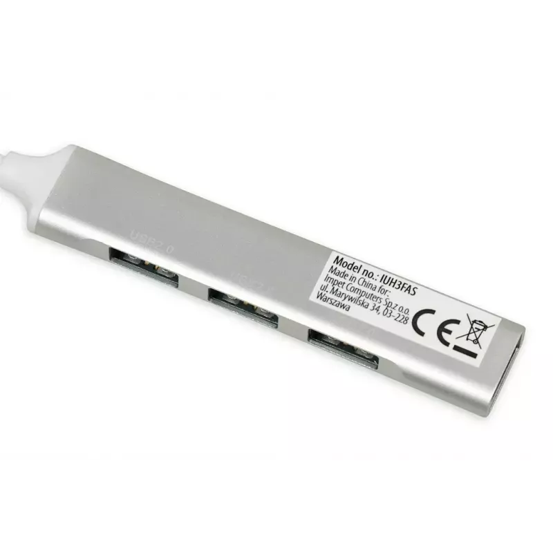 USB-jaotur IBOX IUH3FAS — 1× USB 3.0, 3× USB 2.0