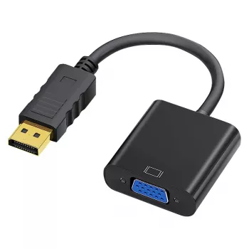 DisplayPort-VGA adapter IBOX IADPVGA, DisplayPort isane 15-kontaktilisele VGA emasele, toetab 1080p, hõbedane