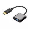 DisplayPort-VGA adapter IBOX IADPVGA, DisplayPort isane 15-kontaktilisele VGA emasele, toetab 1080p, hõbedane