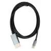 Video kaabli adapter IBOX ITVCDP4K USB USB-C DisplayPortile 1,8 m must