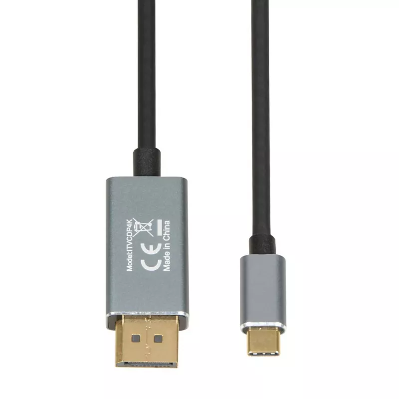 Video kaabli adapter IBOX ITVCDP4K USB USB-C DisplayPortile 1,8 m must