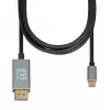Video kaabli adapter IBOX ITVCDP4K USB USB-C DisplayPortile 1,8 m must