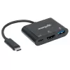 Manhattan USB-C dokk/jaotur, pordid (x3): HDMI, USB-A ja USB-C, 5 Gbps (USB 3.2 Gen1 ehk USB 3.0), toiteedastus (60 W) USB-C porti (Märkus: vajalik lisaks USB-C seinakontroller ja USB-