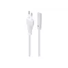 Toitekaabel Gembird PC-184/2-W — 1,8 m, tüüp C pistik C8 ühenduspesaga, valge