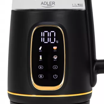 ADLER AD 1305 elektriline veekeetja must-kuldne