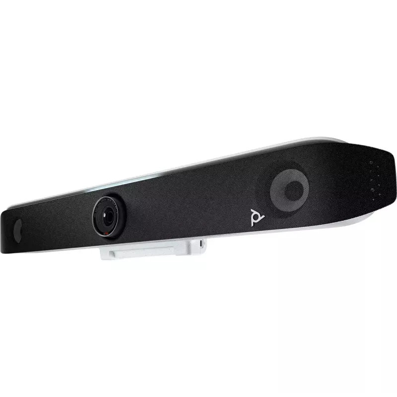 HP POLY POLY Studio X52 kõik-ühes videovarras — 4K UHD, 30 kaadrit/s, 95° vaateväli, 5x digitaalne suum, Wi‑Fi, Bluetooth, Android, valge