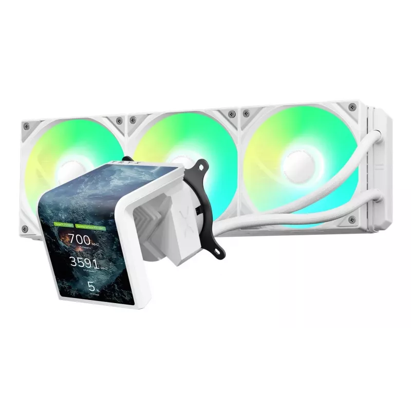 Vedelik CPU jahuti TRYX PANORAMA SE ARGB 360 3D-AMOLED-ekraan, 360mm radiaator
