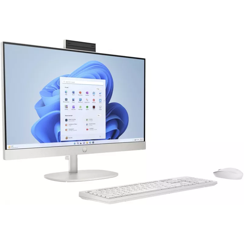 HP 24-cr0312nw AMD Ryzen™ 5 7520U 60,5 cm (23,8) 1920 x 1080 px kõik-ühes-arvuti 16 GB LPDDR5-SDRAM 512 GB SSD Windows 11 Home Wi-Fi 6 (802.11ax) valge