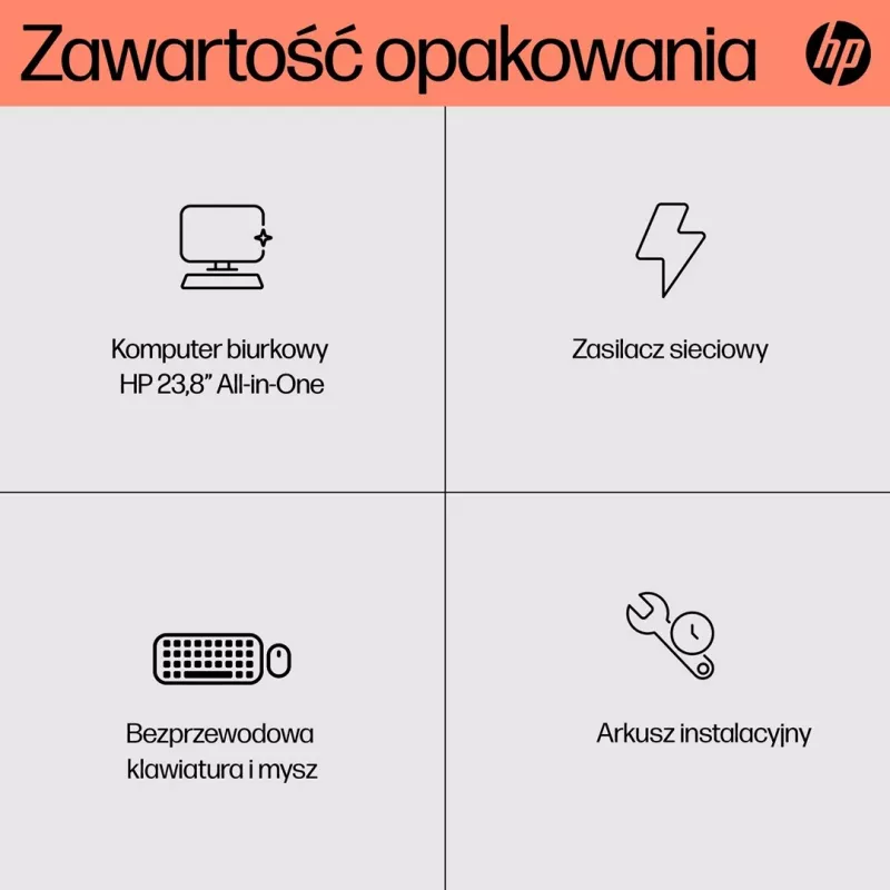 HP 24-cr0312nw AMD Ryzen™ 5 7520U 60,5 cm (23,8) 1920 x 1080 px kõik-ühes-arvuti 16 GB LPDDR5-SDRAM 512 GB SSD Windows 11 Home Wi-Fi 6 (802.11ax) valge
