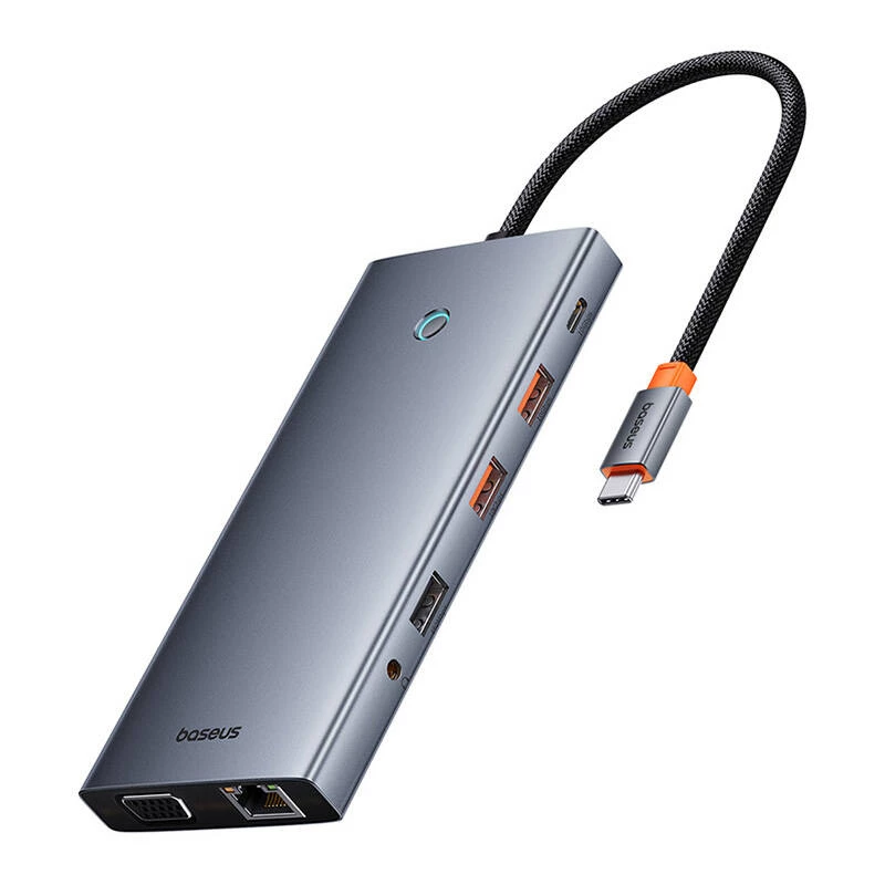 Hub 13in1 Baseus PortalJoy USB-C to HDMI+DP+VGA+C+USB+PD+RJ45+SD/TF+3.5mm (hall)
