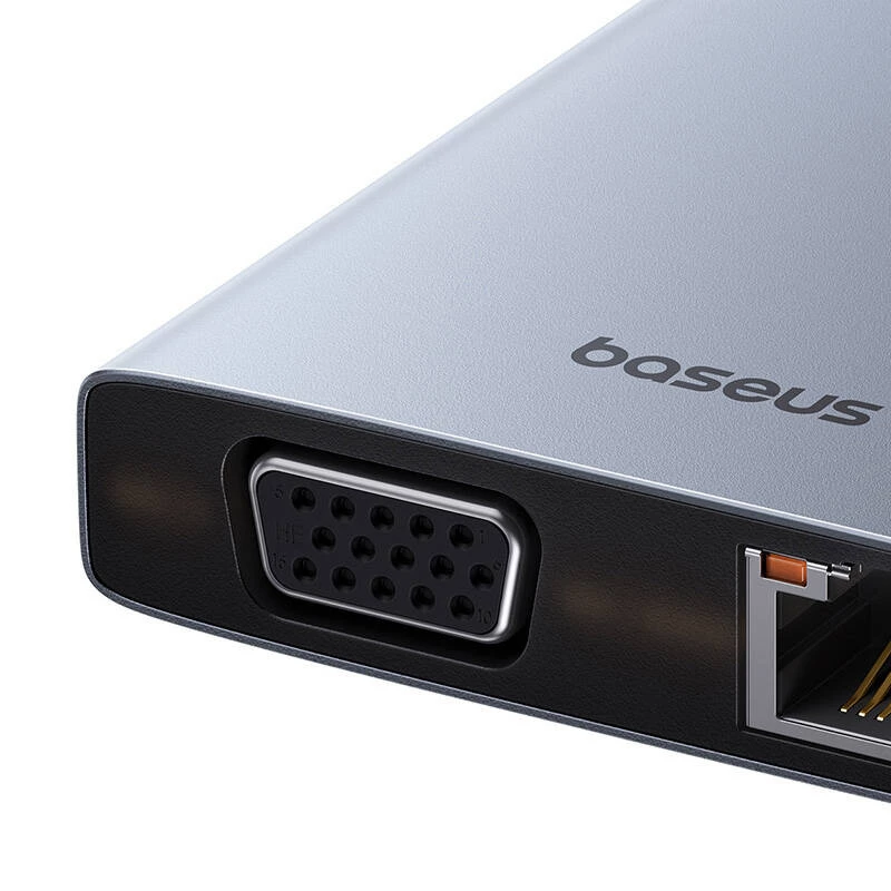 Hub 13in1 Baseus PortalJoy USB-C to HDMI+DP+VGA+C+USB+PD+RJ45+SD/TF+3.5mm (hall)