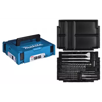 MAKITA PUURITERADE KOMPLEKT SDS + MEISLID 17tk. MAKPAC KOHVRIS