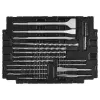MAKITA PUURITERADE KOMPLEKT SDS + MEISLID 17tk. MAKPAC KOHVRIS