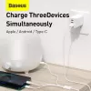USB-kaabel Baseus Superior USB 2.0 1,5 m USB A USB C/Micro USB A/Lightning valge