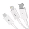 USB-kaabel Baseus Superior USB 2.0 1,5 m USB A USB C/Micro USB A/Lightning valge