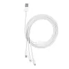 USB-kaabel Baseus Superior USB 2.0 1,5 m USB A USB C/Micro USB A/Lightning valge