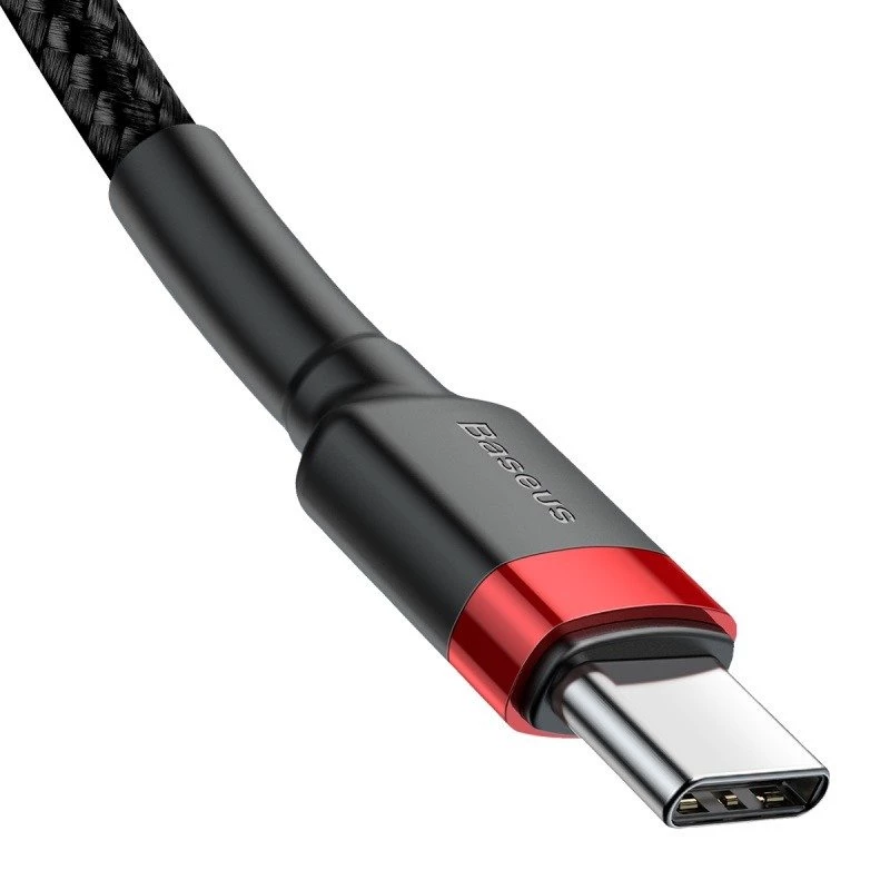 USB-kaabel Baseus Cafule 2m USB C Must Punane