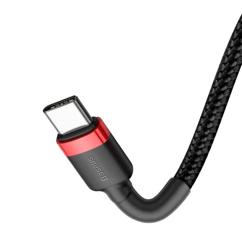 USB-kaabel Baseus Cafule 2m USB C Must Punane