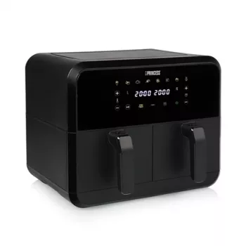 Airfryer Princess 1.182068.01.001 kahekorviga kuumõhufritüür 8 L 2400 W 220 °C puutetundlik LED (must)