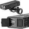 Rockbros jalgrattatuli akupanga funktsiooniga + USB-C–USB-A kaabel, 850 lm, must