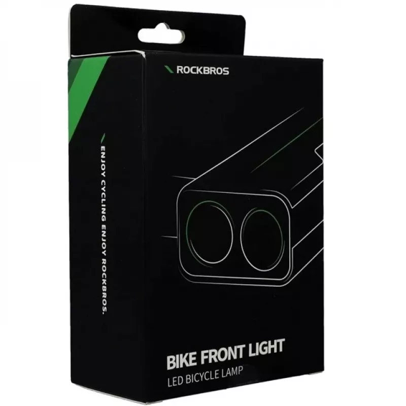 Rockbros jalgrattatuli akupanga funktsiooniga + USB-C–USB-A kaabel, 850 lm, must