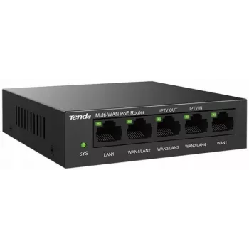 Juhtmega ruuter Tenda G0-5G-PoE Gigabit Ethernet Must IPSec VPN