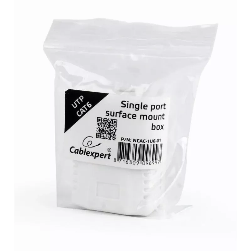 PoE adapter Gembird NCAC-1U6-01 Cat6 kaablitele, valge