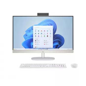 Kõik-ühes arvuti HP 27-cr0222nw — HP kõik-ühes lauaarvuti AMD Ryzen 7 7730U, 16 GB muutmälu, 512 GB SSD, 27-tolline FHD, Windows 11 Home, Wi‑Fi 6