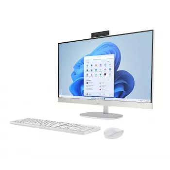 Kõik-ühes arvuti HP 27-cr0232nw — AMD Ryzen 5 7520U, 16 GB muutmälu, 512 GB SSD, 27-tolline FHD, Windows 11 Home, Wi‑Fi 6 (valge)