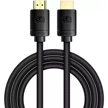 Baseus High Definition Series HDMI 2.1 kaabel, 8K 60Hz, 3D, HDR, 48Gbps, 3m (must)