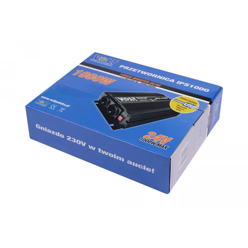 Pingeinverter Volt IPS 1000 24V kuni 230V, 750W pidev / 1000W tipp