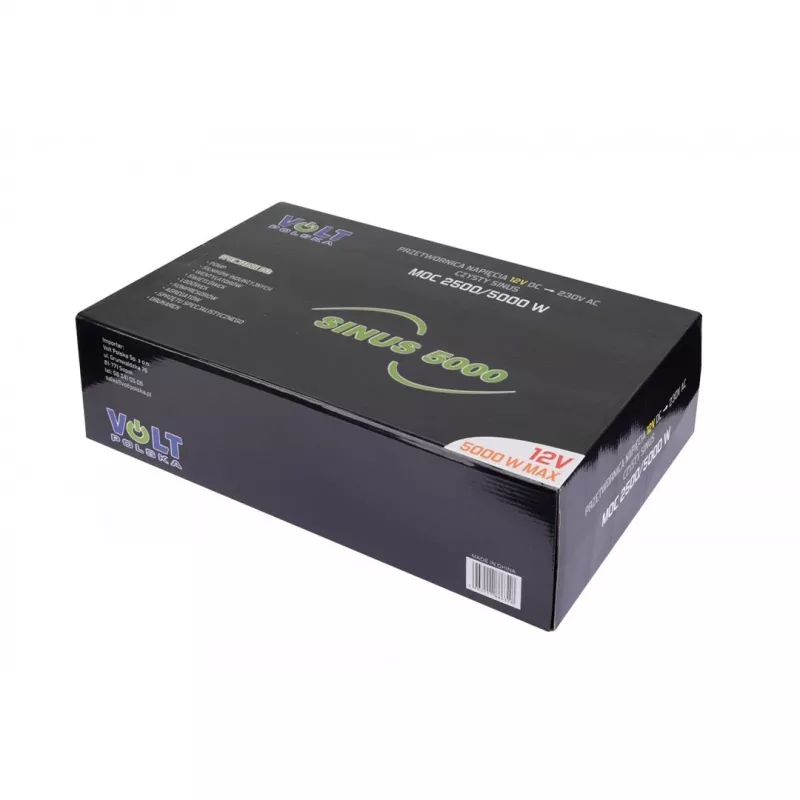 Pingemuundur Volt SINUS 5000 12 V / 230 V (pidev 2500 W, tipp 5000 W)