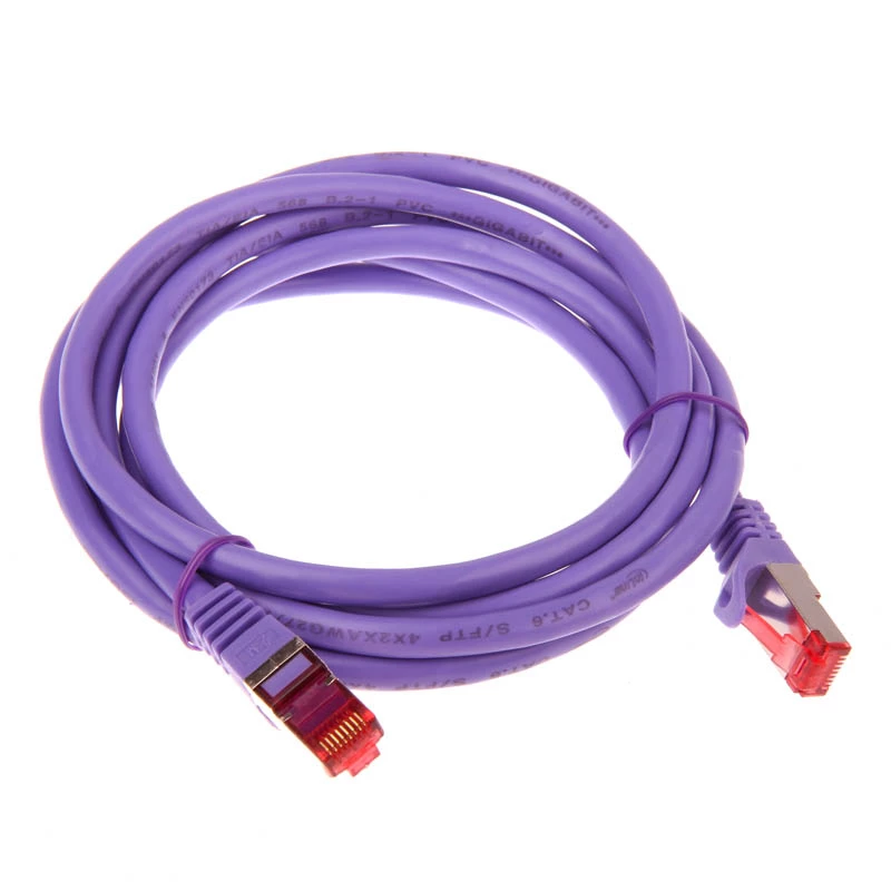 InLine Paranduskaabel S/FTP PiMF Cat.6 250MHz PVC vask lilla 2m