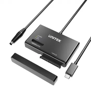 SSD korpus UNITEK S1232A01-EU must M.2/2,5-tolline/3,5-tolline 10 Gbit/s