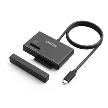 SSD korpus UNITEK S1232A01-EU must M.2/2,5-tolline/3,5-tolline 10 Gbit/s