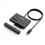 SSD korpus UNITEK S1232A01-EU must M.2/2,5-tolline/3,5-tolline 10 Gbit/s