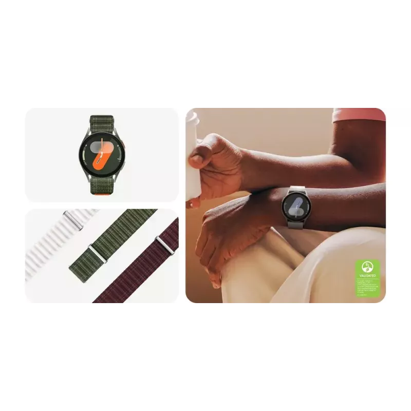 Band Samsung Galaxy Watch 7 Fabric Band S/M Burgundia
