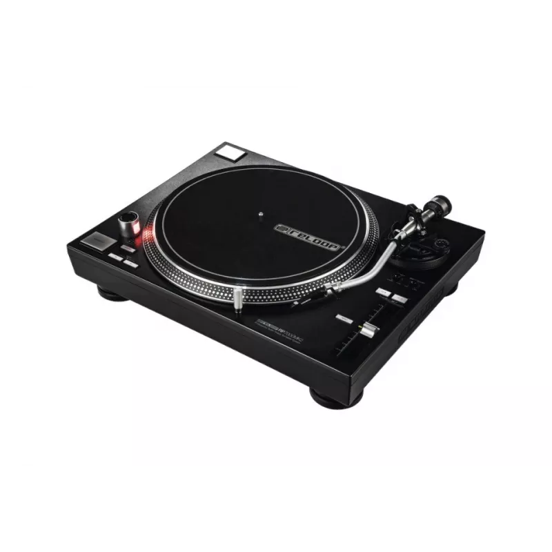 Otseajamiga DJ-plaadimängija Reloop RP-7000 MK2 — 33/45/78 p/min, S-kujuline toonivars, alumiiniumist pöördalus, must